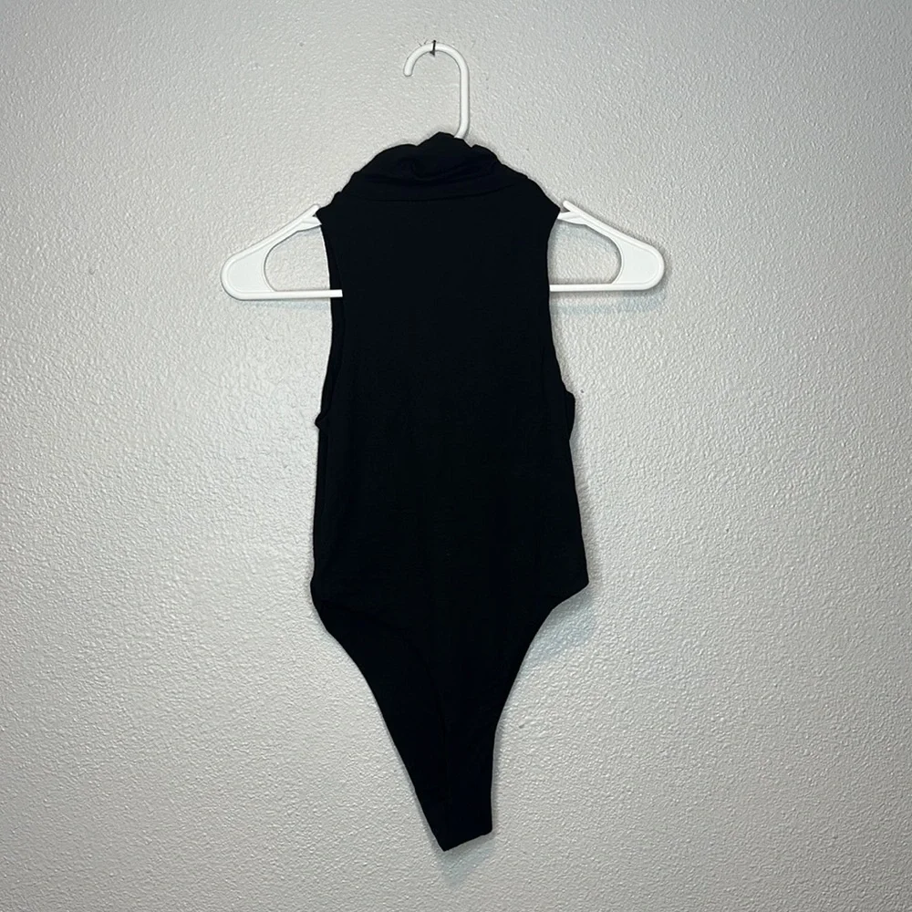 RE ONA - Womens Turtleneck Jersey Bodysuit Size Small NWOT
